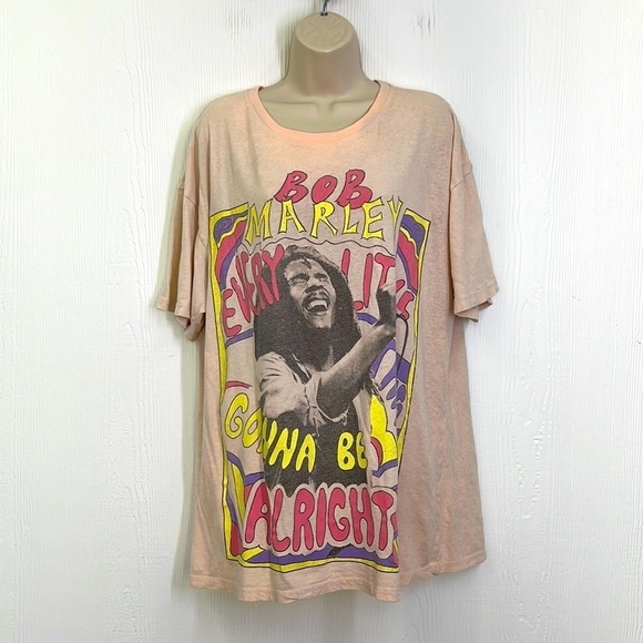Zion - Bob Marley Every Little Thing Gonna Be Alright Oversized Graphic T S/M - Picture 1 of 10